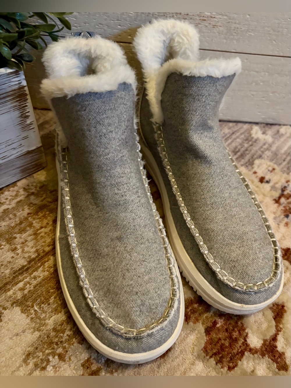 Hey Dude Camden Brushed Cozy Slip On Booties - Picture 2 of 5